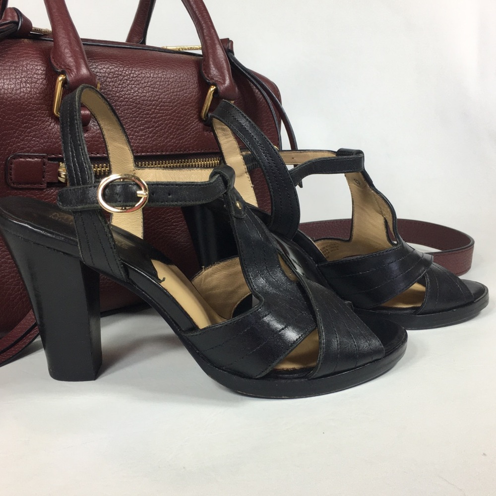 🖤 Michael Kors Leather Heels 7.5